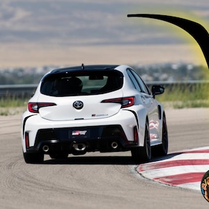 GR Corolla Rear Bumper Garnish Skin (Boomerang) - Sticker Vinyl Decal - Cut or Printed