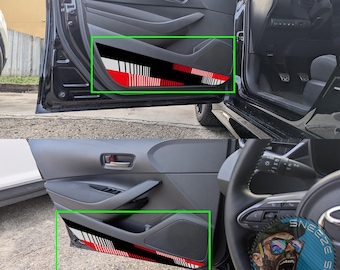 Protectores de panel de puerta para GR Corolla - Calcomanías de vinilo (juego de 4) - Delanteras y traseras - Recortadas o impresas [GR Corolla]