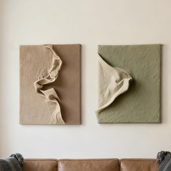 3D Textured Abstract Wall Art,Vintage Style Wall Sculpture,Silent Relief Painting,Modern Wall Hanging for Bedroom,Office,Housewarming Gift