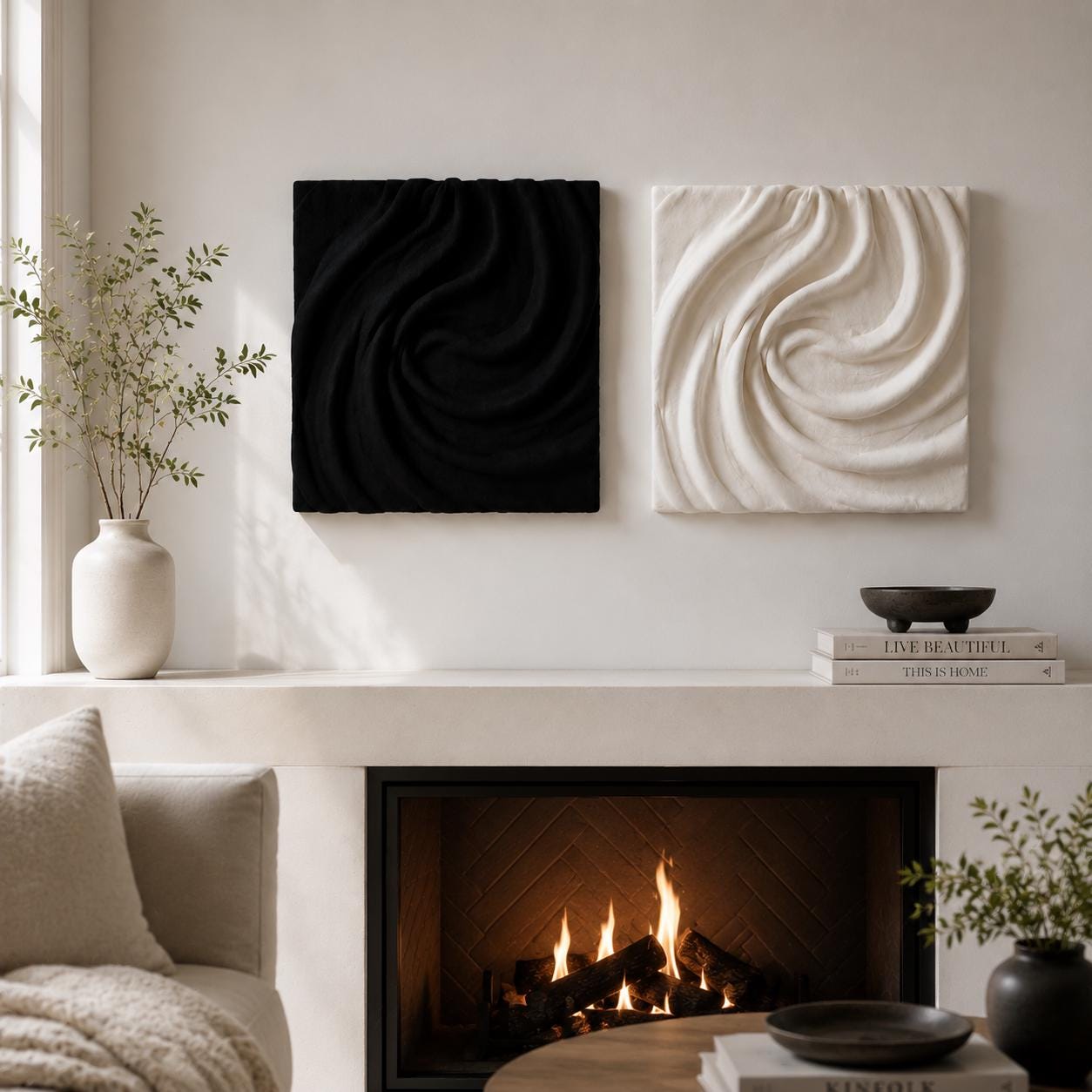 Modern Textured Wall Decor,abstract 3D Wall Art Sculpture,handmade ...