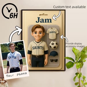 Kundenspezifische Actionfigur vom Foto, Personalisierte Spielzeugbox, Actionfigur Spielzeugkiste, Spielzeugfigur vom Foto, Einzigartiges Geschenk für Sie oder Ihn