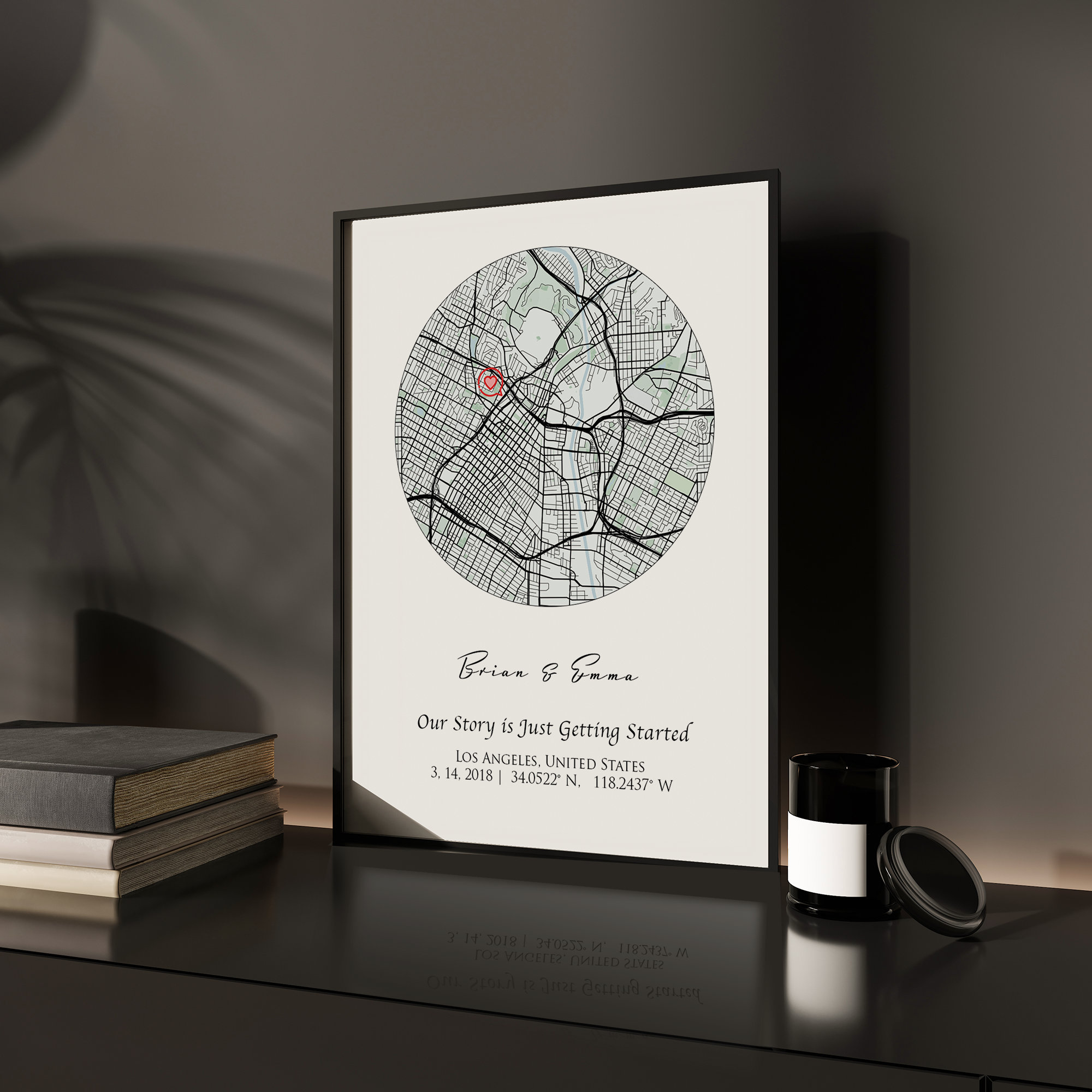 Where We Met Map Print for Engagement Gift, Where It All Began Map Gift ...