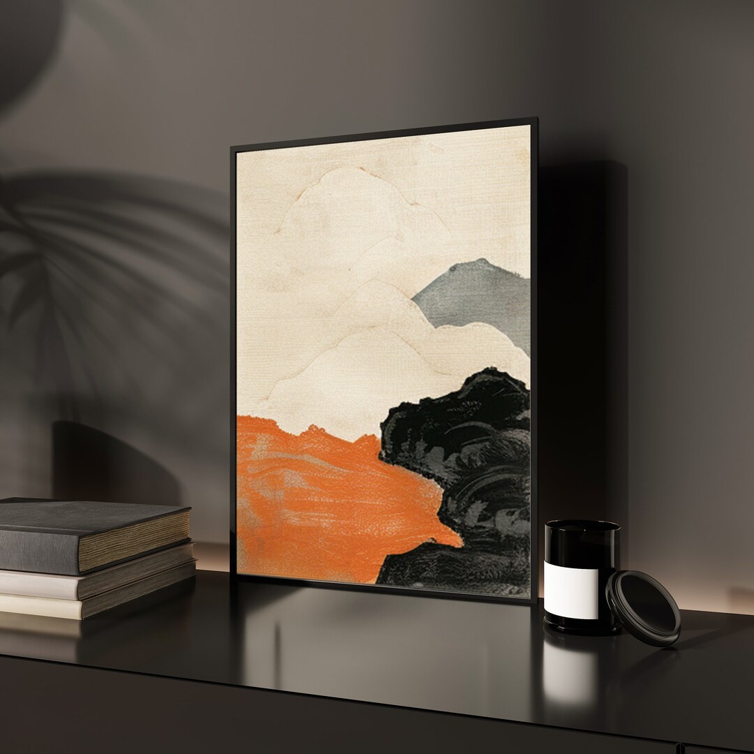 Japandi Wall Art , Wabi Sabi Decor, Modern Art Poster , Minimalist Wall ...