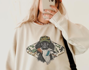Jagdhund Sweatshirt, Unisex Duck Hunter Labrador Rundhalsausschnitt