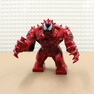 Custom Big Figure Carnage Bigfig Mini-Figure For Avengers Super Hero Comic Fan
