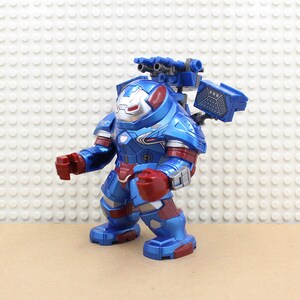 Custom Big Figure Iron Patriot / War Machine Bigfig with Iron Man Mini-Figure For Avengers Super Hero Comic Fan zdjęcie 4