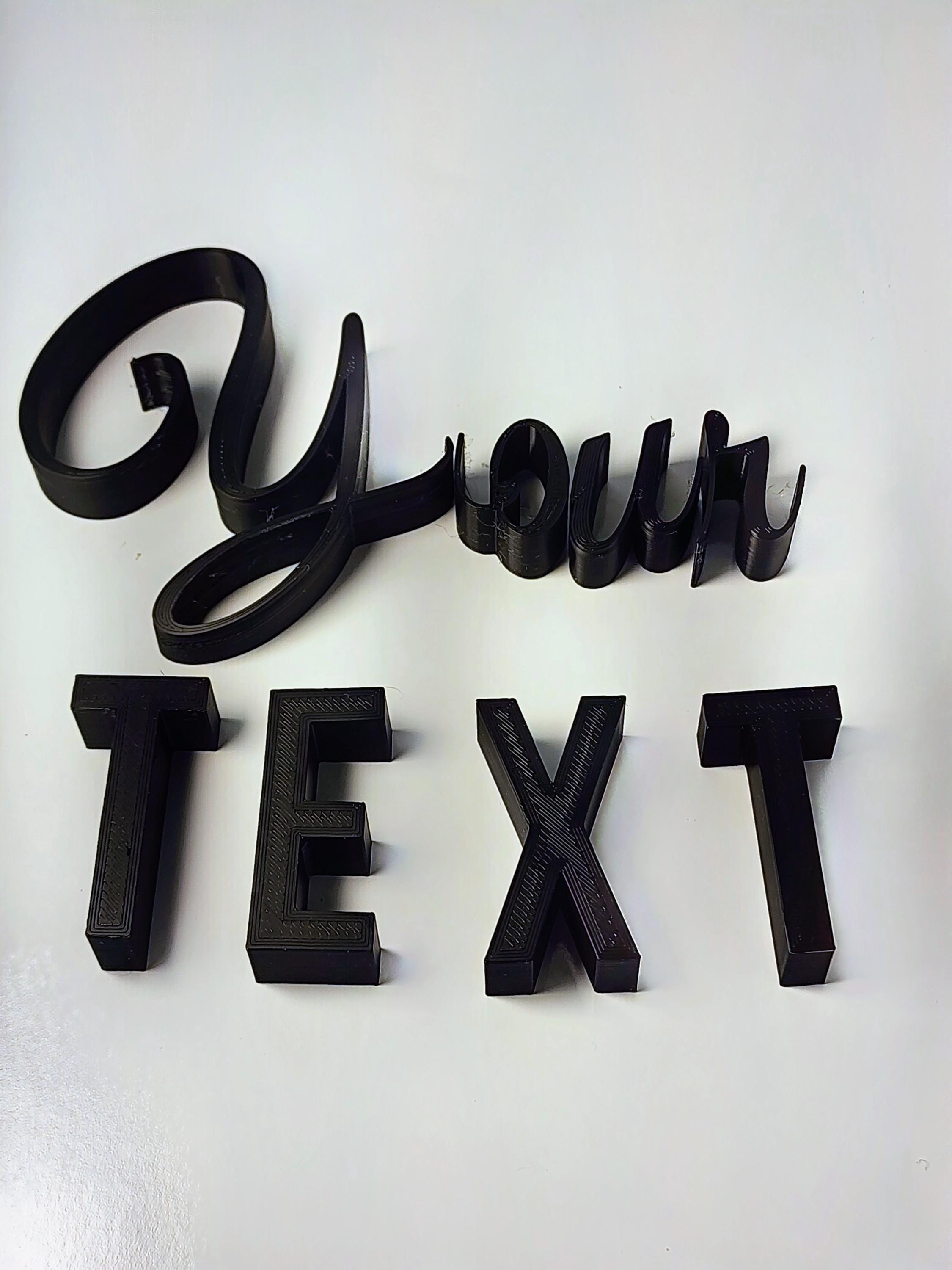 Custom Affordable 3D Printed Letters High-quality Warp-resistant for ...