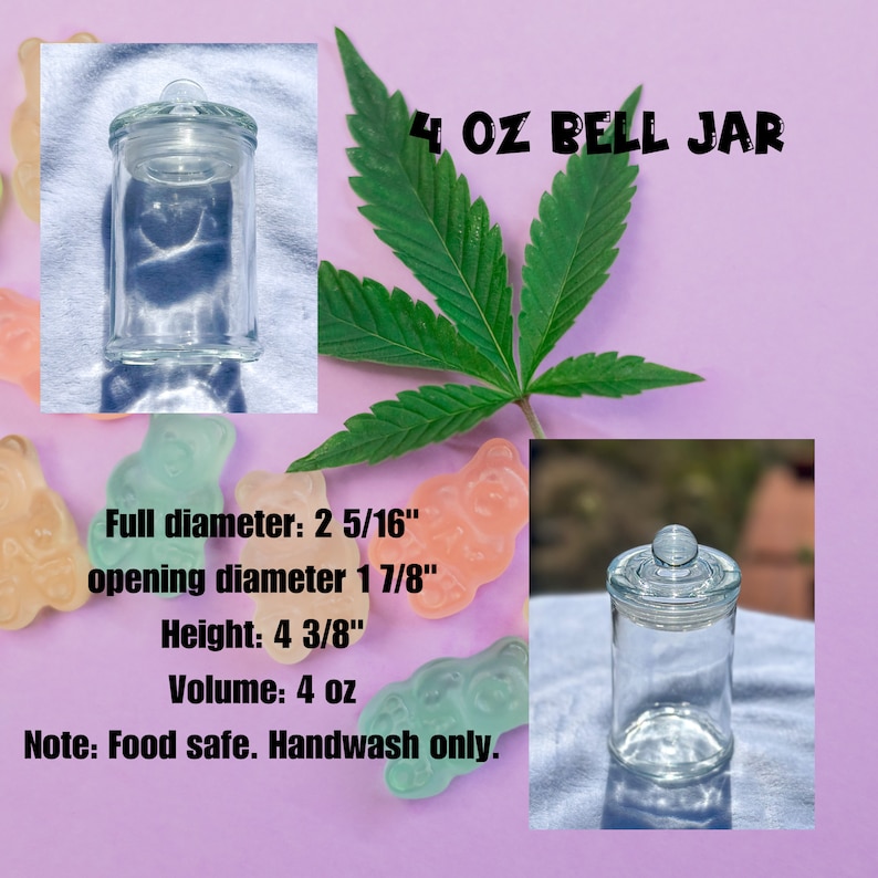 Stash Jars, My Little Pothead Stash Container, Weed Jar, Marijuana Storage, Cute Glass Jar