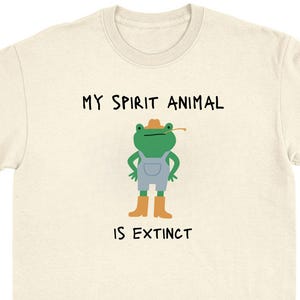 My Spirit Animal T-Shirt ironic silly tee funny meme shirt absurd cursed top viral sarcastic clothing weird shitpost t-shirt