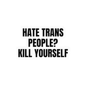 Trans Rights Sticker Protect Trans Kids Decal Gender Queer Slogan Non Binary Ally Sticker LGBTQ Activist Equality Sticker