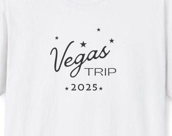 Vegas Vacation Unisex T-Shirt, Bachelor Bachelorette Party Tee, Group Trip Shirt, Softstyle Tee