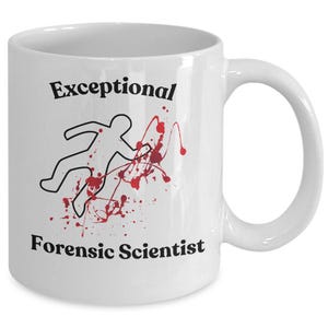 Forensischer Wissenschaftler Geschenkbecher, Forensische Wissenschaft Bachelor Grad Abschluss Geschenk, Forensischer Wissenschaftler Tasse, Polizei Tasse