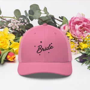 Bride Trucker Cap, Wedding Party, Matching Bachelorette Hats, Party Hats, Bride Hat