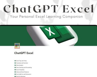 ChatGPT Excel Prompts Pack | 500+ AI-Powered Excel Tips, Formulas, Templates | Digital Download for Data Analysis, Business, Beginners