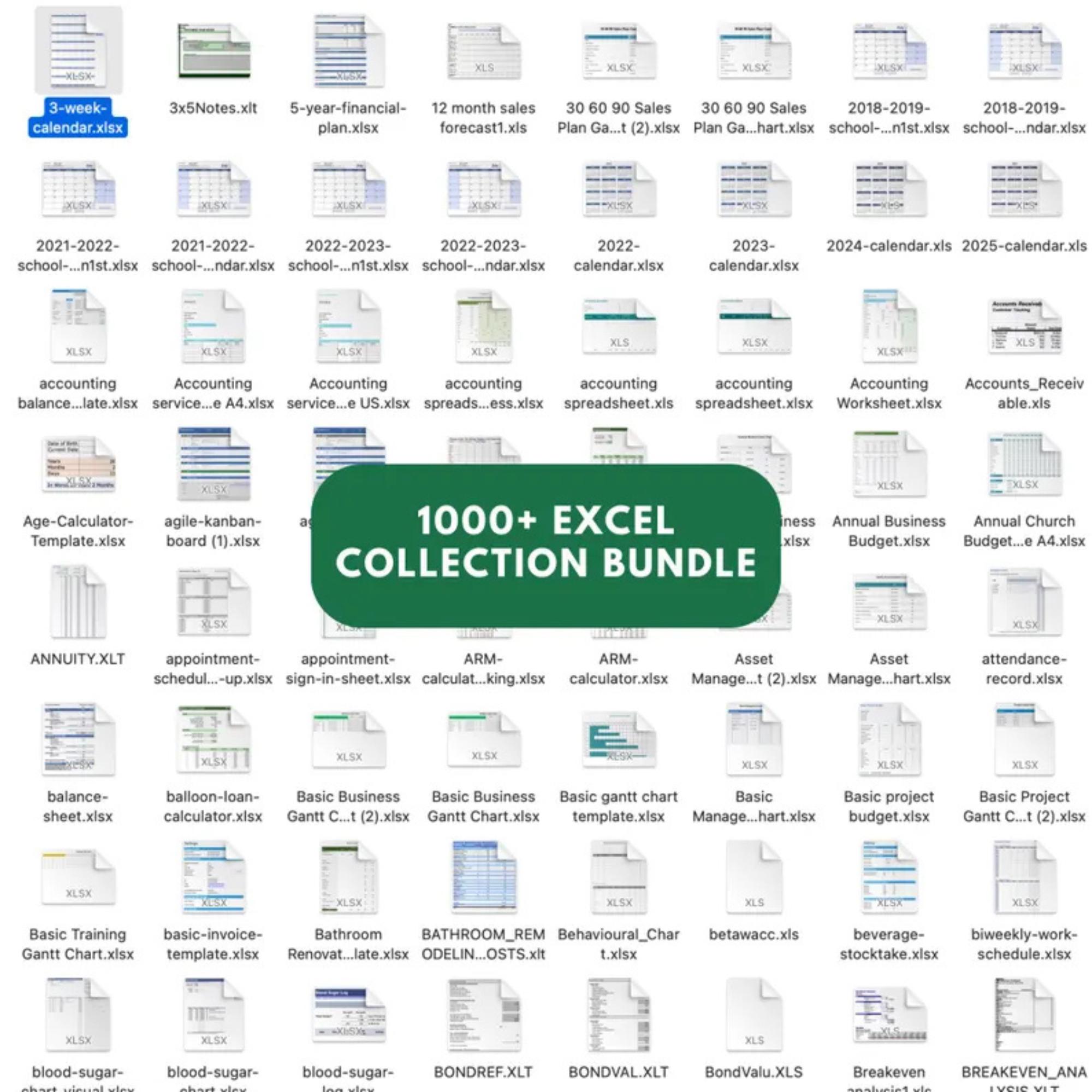 1000+ Excel Templates | Budget, Business, Invoices, Trackers, Planners ...