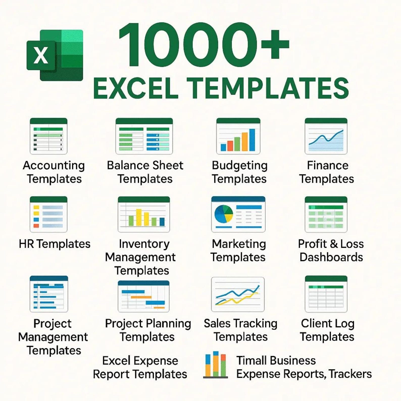 1000+ Excel Templates | Budget, Business, Invoices, Trackers, Planners ...