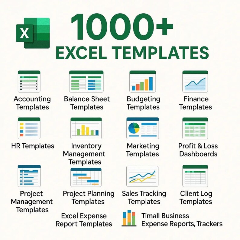 1000+ Excel Templates Budget, Business, Invoices, Trackers, Planners