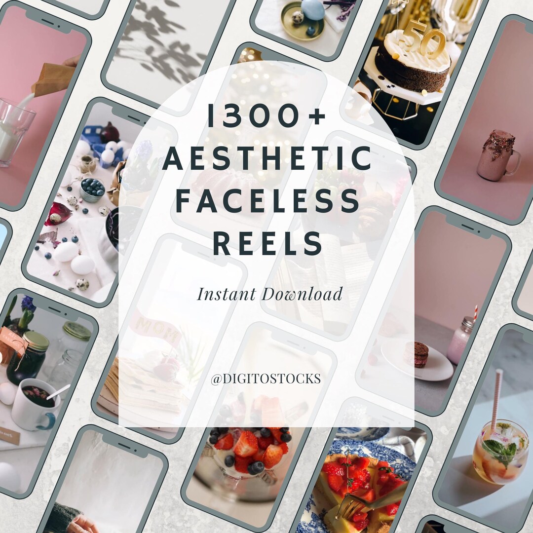 1300+ Aesthetic Faceless Reels | Instagram Reels Bundle | Viral Short Video Content | Faceless ...