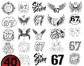 67 SVG Bundle, 67 Birthday, Six Seven SVG, 67 PNG Bundle, Funny Meme Designs, 67 Shirt Design, Cricut Files |  Shirts, Mugs, Crafts