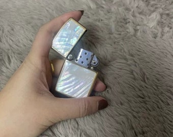 Retro classic shell lighter, peculiar kerosene lighter shell birthday gift for girlfriend and husband