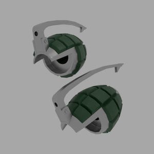 Archivos de impresión 3D STL de guanteletes de granada precisos del manga Bakugo Dynamite Fanart