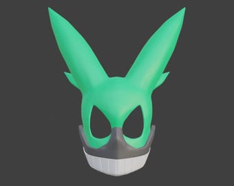 Deku First Suit Faceshell STL 3D Print Files Fanart