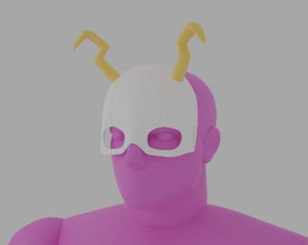 Mina Ashido Horns/Hero Mask  STL 3D Print Files Fanart