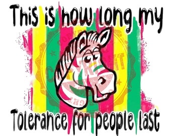 This is how long Tolerance for people PNG