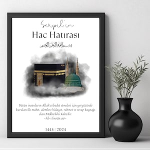 Umrah & hajj geschenke| Hac hediyesi| Mekke| Kaaba poster| Kabe poster| Islamische wandbilder| Islamische geschenke| A3 A4| Bilderrahmen