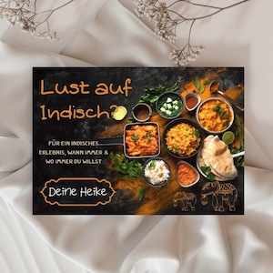 Voucherkaart| Samen eten| Indiaas eten| Aangepast cadeau| eetbon | Geef tijd| Cadeaubon| Geschenken|