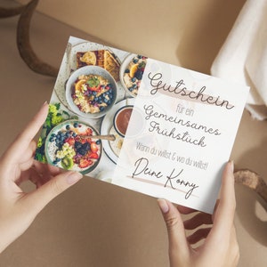 Carta voucher| facciamo colazione insieme| Regalo personalizzato| Colazione| Dare tempo| Buono regalo| Regali| fai un regalo minimalista