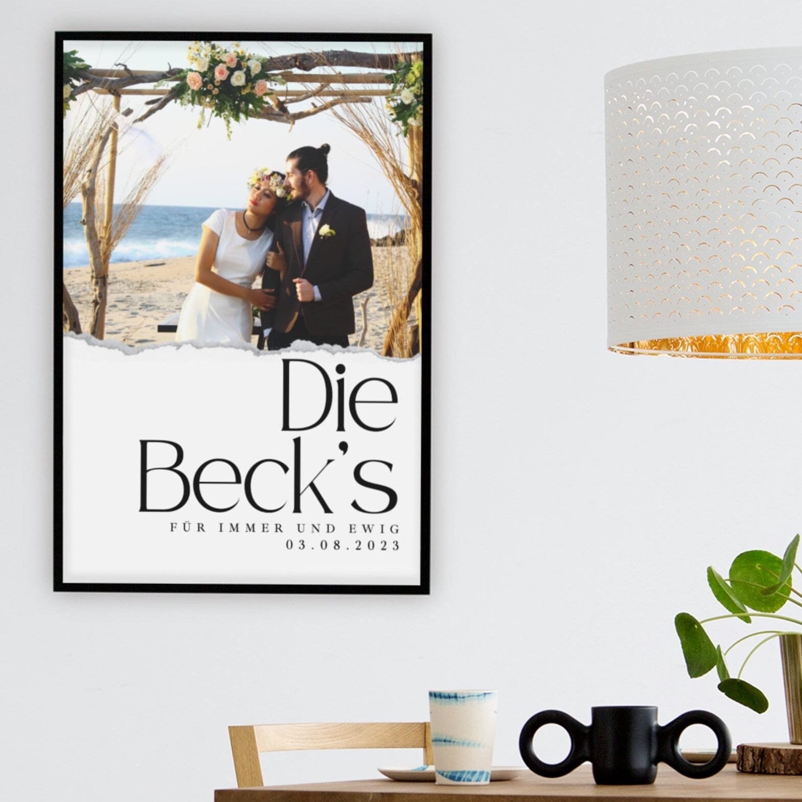 Bilderrahmen Aus Kunstharz Mit Rosen-Dekor & Glas – Romantische Wanddekoration Für Hochzeit, Valentinstag
