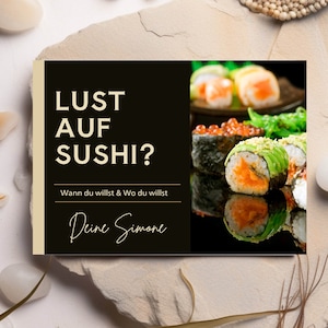 Voucherkaart| Samen eten| Sushitijd| Voucher| Geef tijd| Cadeaubon| Geschenken| geef een minimalistisch cadeau