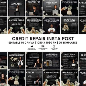 Credit Repair Instagram Post,Credit Repair Social Media Template,Credit Repair Template,Diy Credit Repair,Credit Repair Flyer,Canva Template
