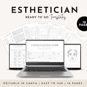Facial Treatment Forms, Esthetician Templates, Printable Skincare Forms, Facial Consultation Form, Facial Aftercare, Med Spa Beauty Forms