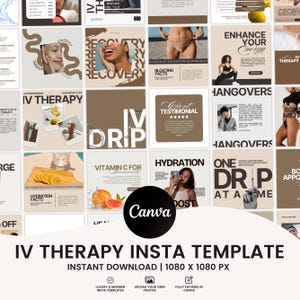 IV Therapy Instagram Templates, iV Hydration Instagram Templates, iV Therapy Marketing, Mobile Drip IV, Nurse Injector, Drip IV Marketing