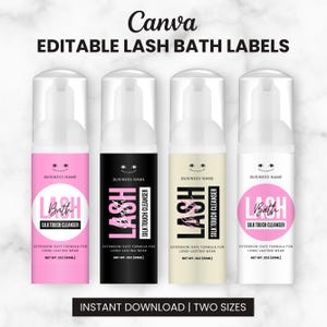 Puede incluir: Cuatro botellas de limpiador de baño de pestañas en rosa, negro, beige y blanco. Cada botella tiene una bomba blanca y una etiqueta con el texto "LASH" y "SILK TOUCH CLEANSER". Las etiquetas también incluyen el texto "EXTENSION-SAFE FORMULA FOR LONG-LASTING WEAR".