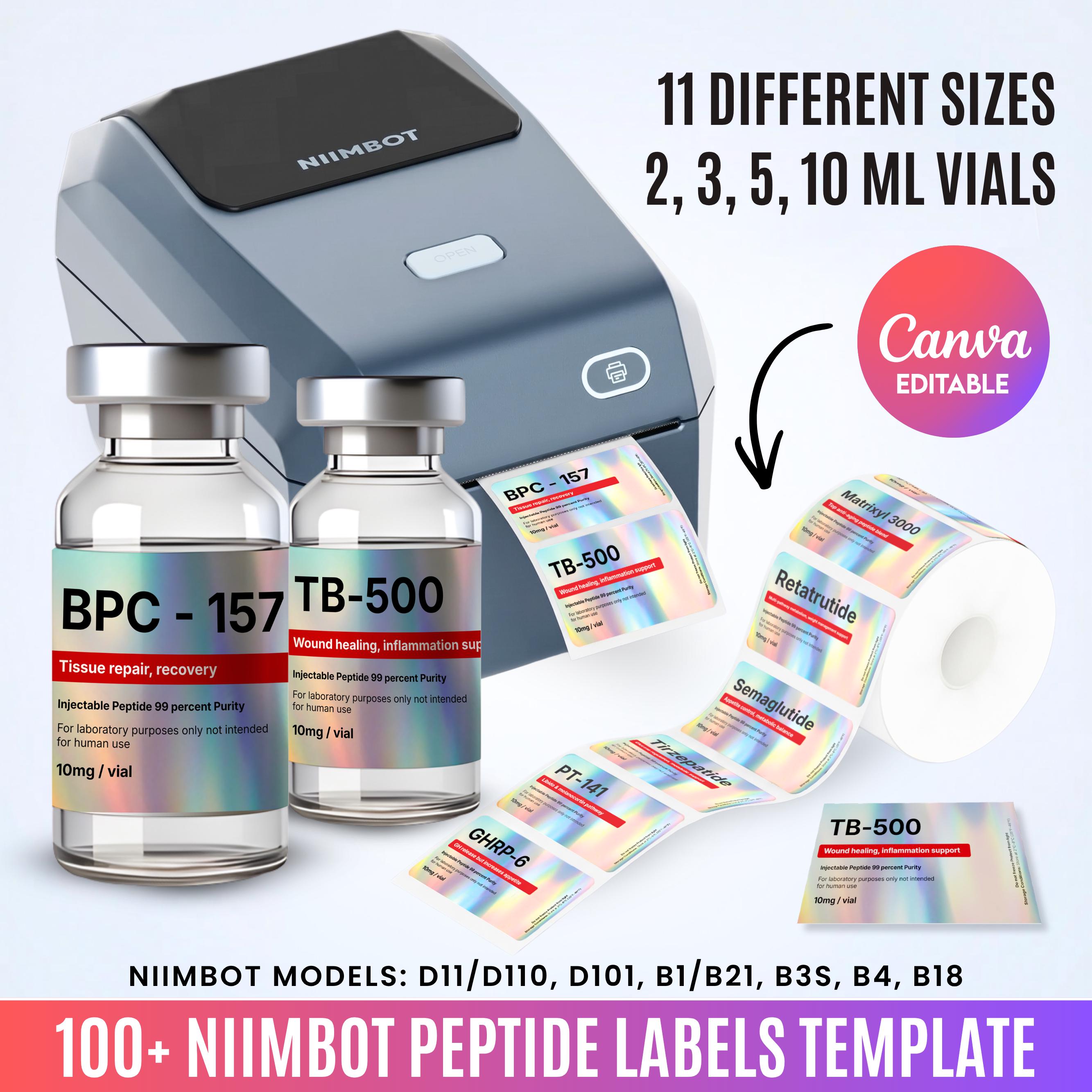 Tirzepatide Labels Template - Etsy