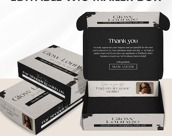 Wig Mailer Box Design, DIY Hair Packaging Design, Hair Box Design, Custom Design, Wig Mailer Box Design Template, Packaging Box Design, Hair
