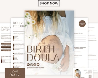 Doula Intake Forms Bundle, Editable Doula Business Forms, Doula Contract Template, Doula Client Intake Forms, Birth Doula Intake Forms