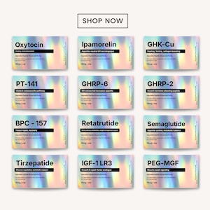 70+ Niimbot Peptide Label Template, Peptide Therapy Label Canva, Holographic Peptide Vial Labels, Niimbot Peptide Stickers, 3ml Vial Labels