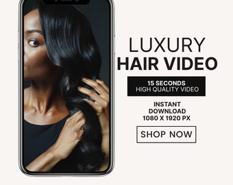 Luksusowy film o włosach: 15-sekundowy film o biznesie kosmetycznym, film o włosach, film o włosach, luksusowa modelka o czarnych włosach, film o włosach w jakości HD dla salonu