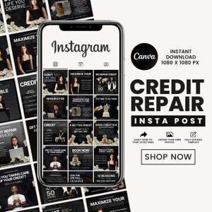 Credit Repair Instagram Post,Credit Repair Social Media Template,Credit Repair Template,Diy Credit Repair,Credit Repair Flyer,Canva Template
