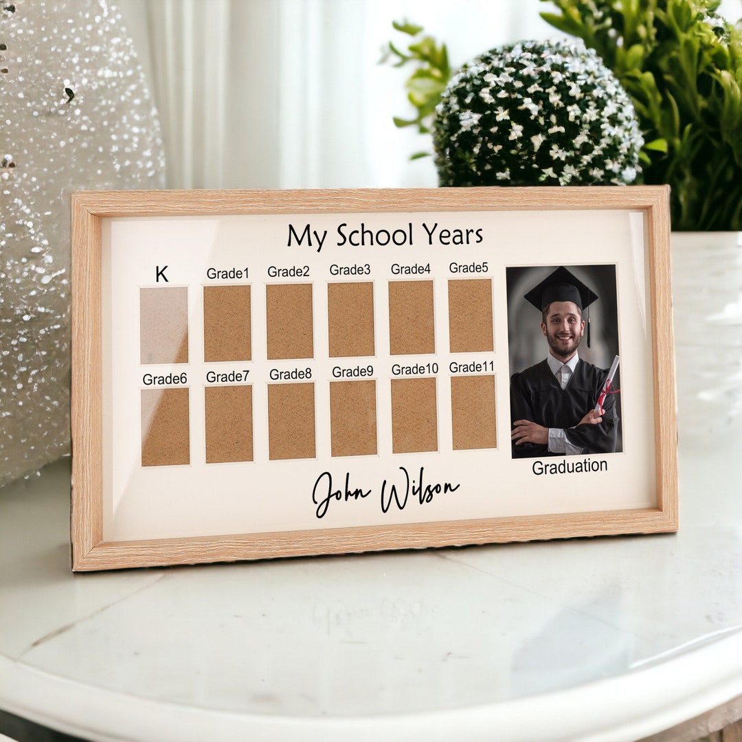 Custom K12 Picture Frame, Back to School Gift, Personalized School