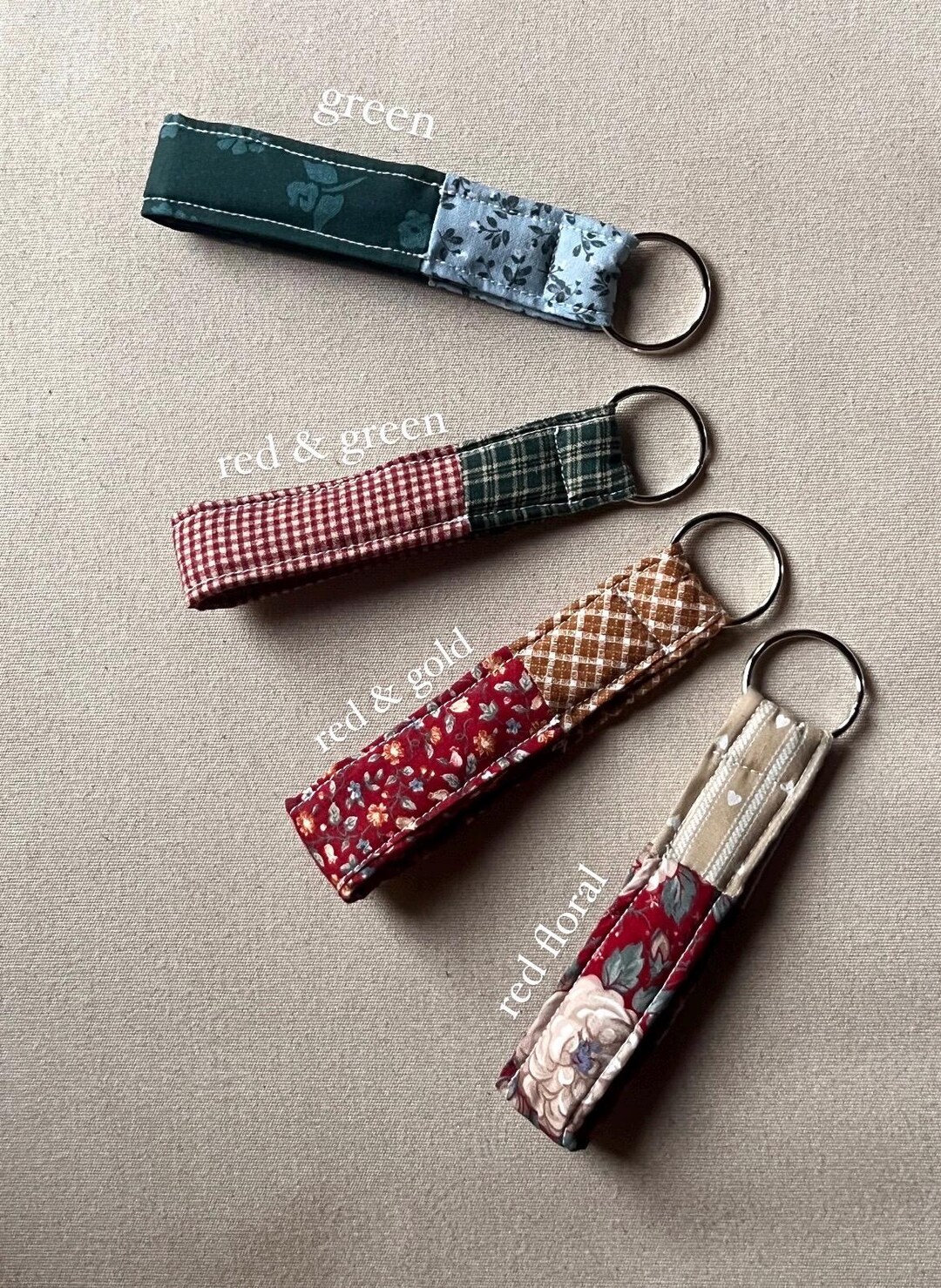 Handmade Patchwork Keychains (holiday Collection) - Etsy