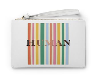 Clutch met regenboogstrepen