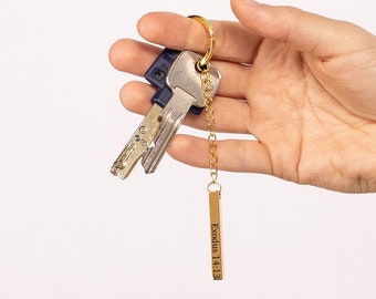 Portachiavi con versetto biblico personalizzato, Scritture personalizzate, portachiavi in acciaio inossidabile