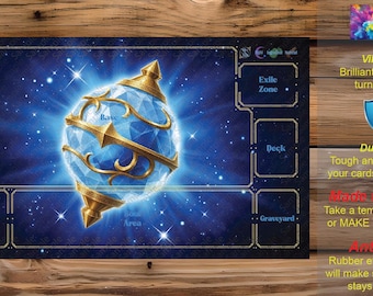 Make Your Own Custom TCG Playmat - Custom Zones for Single/Multiplayer.  Single/Double Sided. Palworld OCG - C01 - Pal Sphere