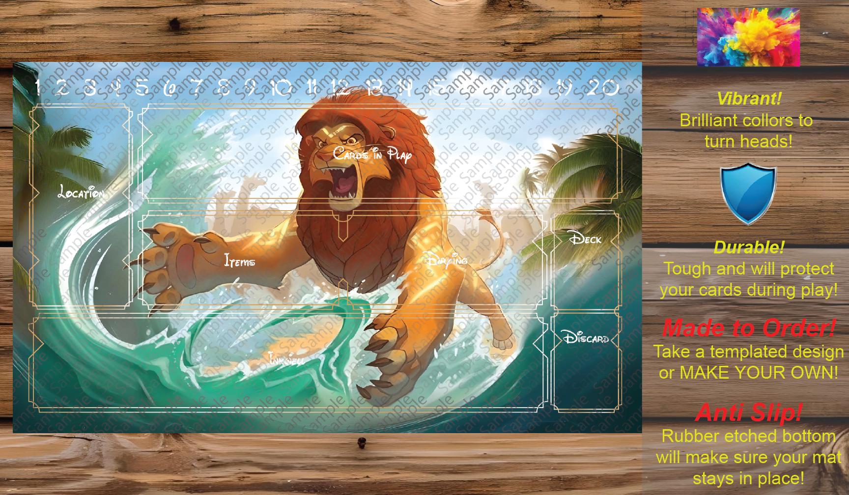 Lorcana Playmat Simba - Etsy