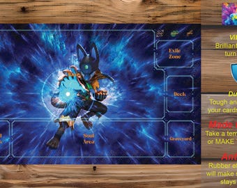 Make Your Own Custom TCG Playmat - Custom Zones for Single/Multiplayer.  Single/Double Sided. Palworld OCG - C02 - Anubis
